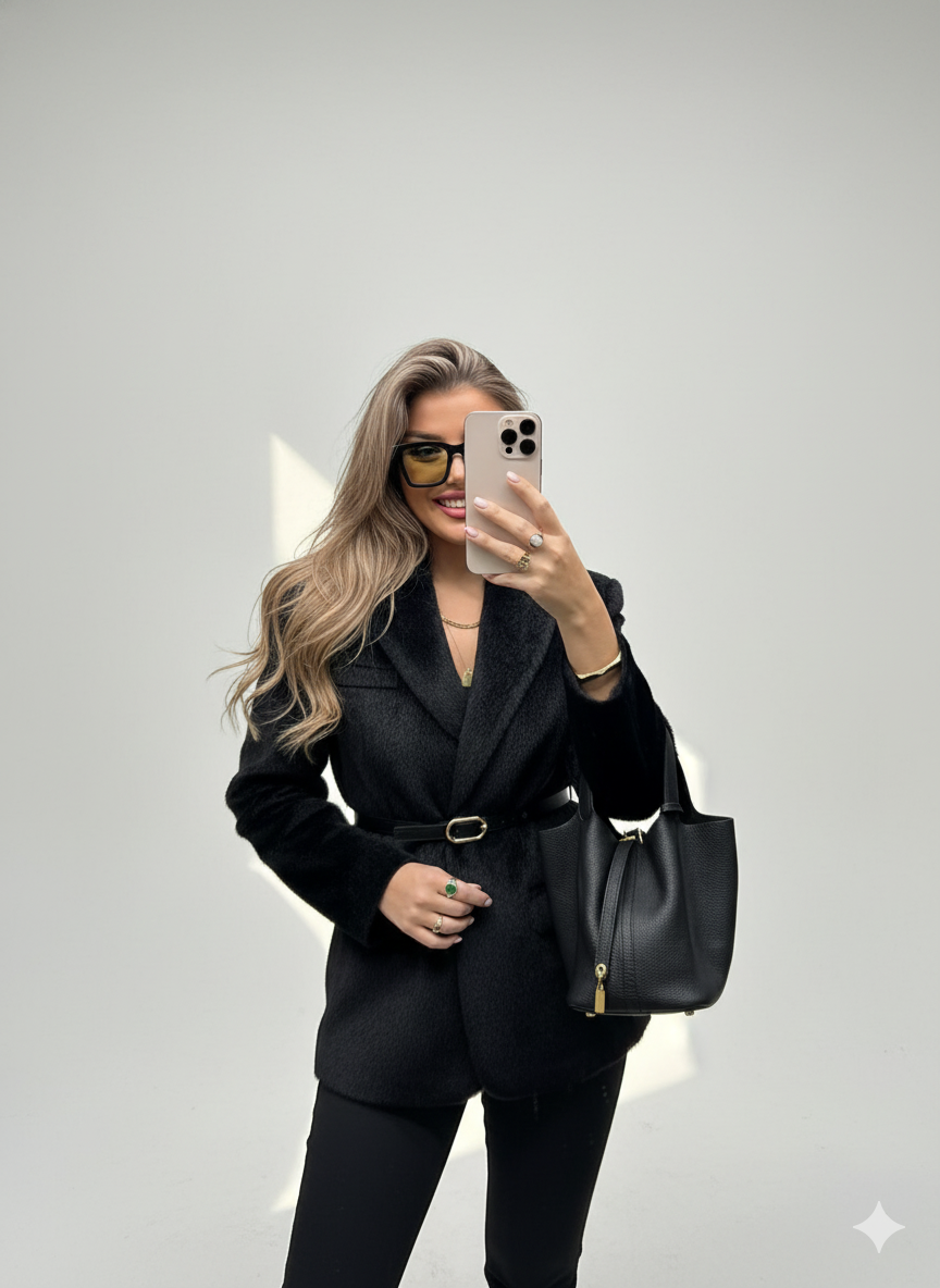 ქალის მანტო-პიჯაკი