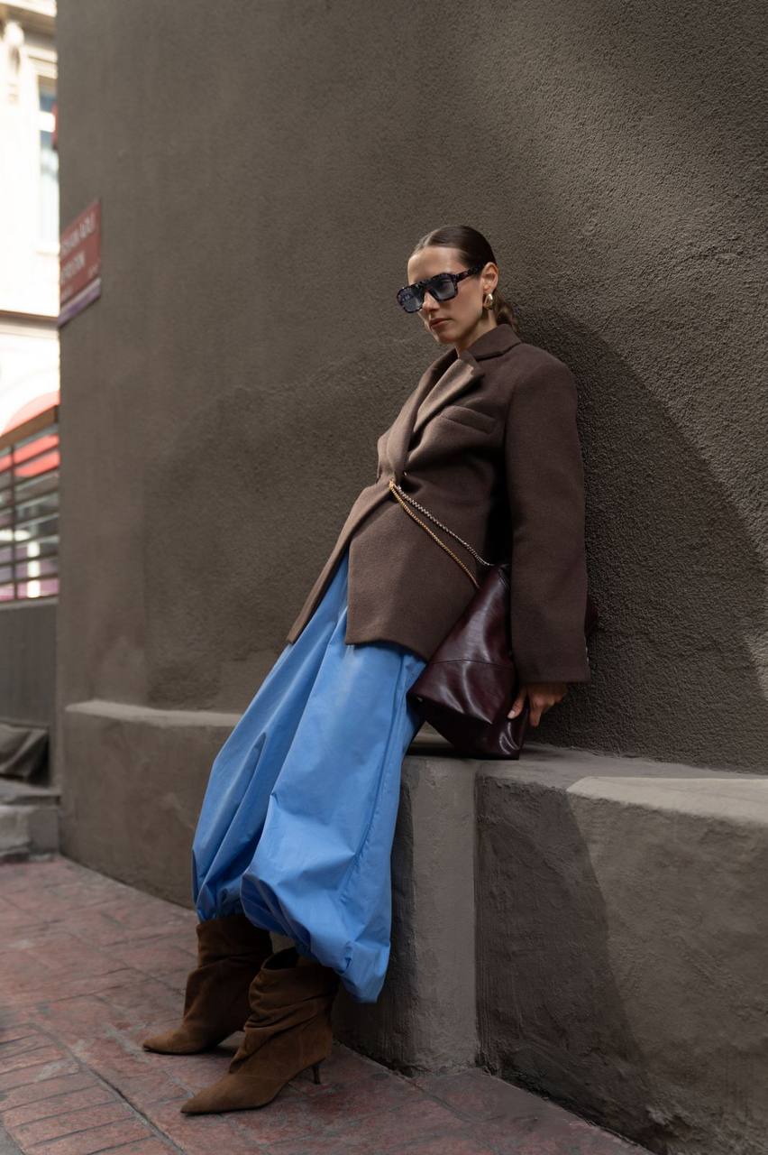 ქალის მანტო-პიჯაკი