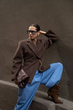 ქალის მანტო-პიჯაკი