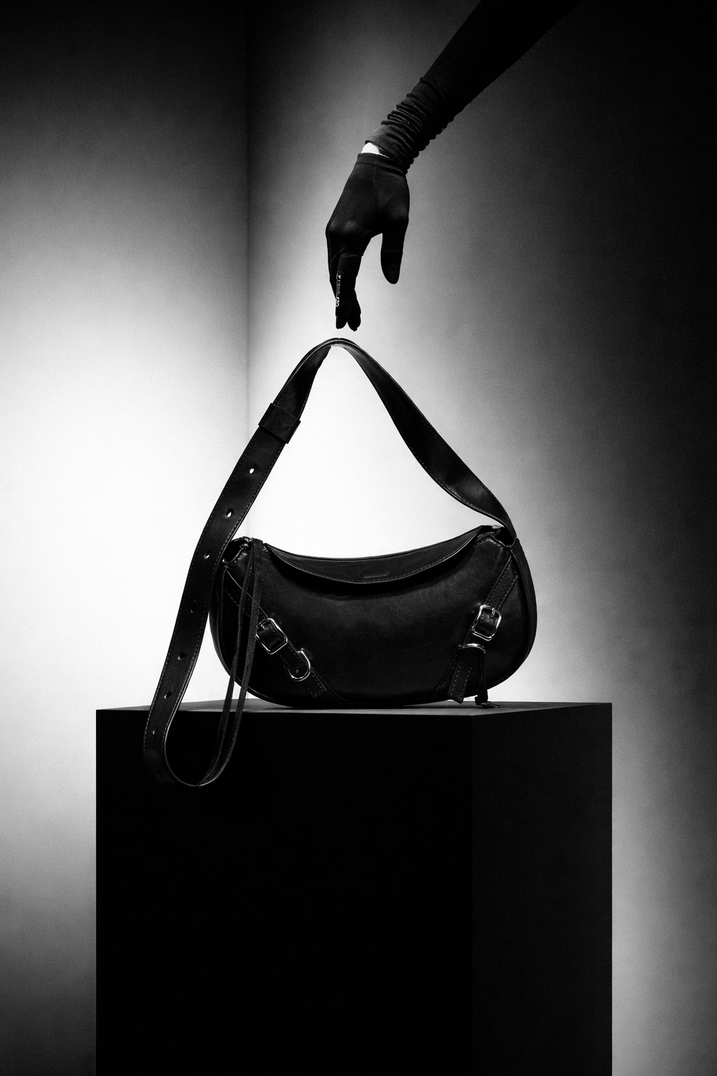 ქალის ტყავის ჩანთა