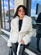 ქალის ქურთუკი ბეწვით