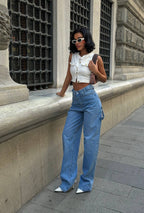 ქალის ჯინსის შარვალი